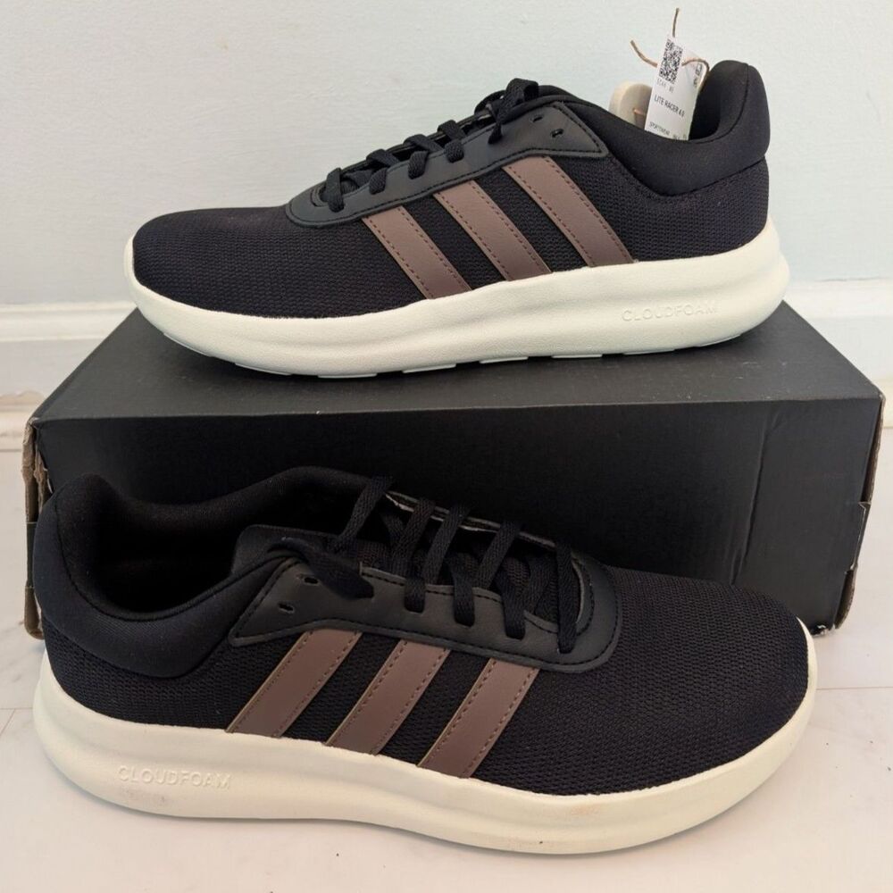 Adidas Lite Race 4.0 [NWT] - Size 7 - Core Black / Earth Strata / Off White